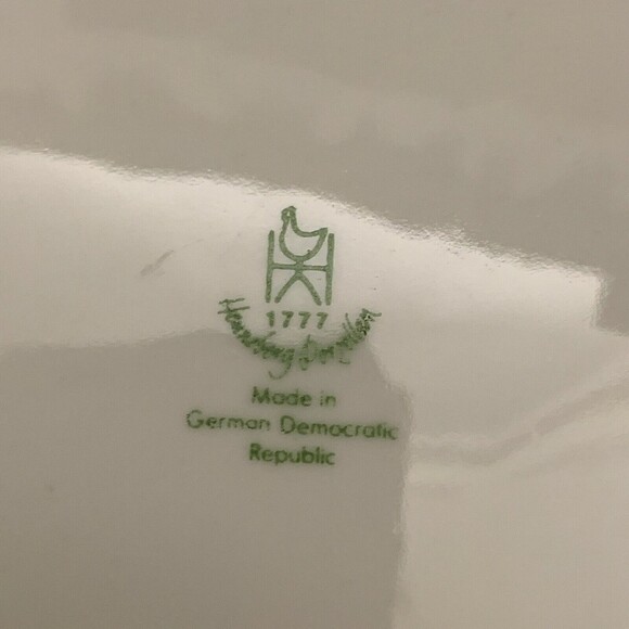 Henneberg Porzellan 1977 Covered Cheese Butter Dish German Democratic Republic - Picture 7 of 7